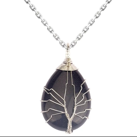 Tree of Life natural stone necklace - Picture 1 of 2